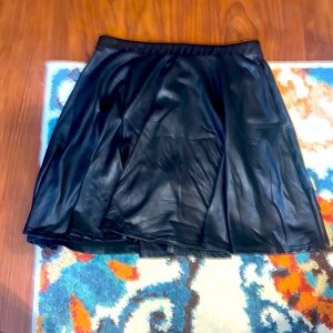 Faux Leather Skirt